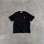 AMI Paris Ami De Cœur Logo-Embroidered T-Shirt