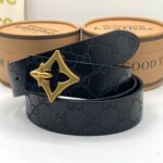 Luxury Designer Leather Belt - Image 8