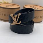 Luxury Designer Leather Belt - Image 3